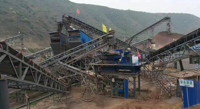 平铺式制砂生产线(图4) 平铺式制砂生产线